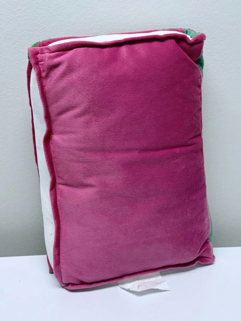 New! Pink 'Book Club' Plush Book Accent Pillow by Target Bullseye Playground